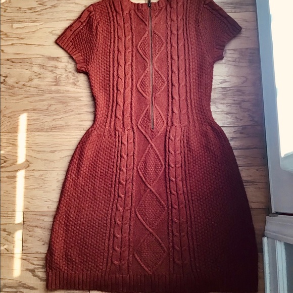 Cremieux Rust Sweater Dress - Picture 2 of 2
